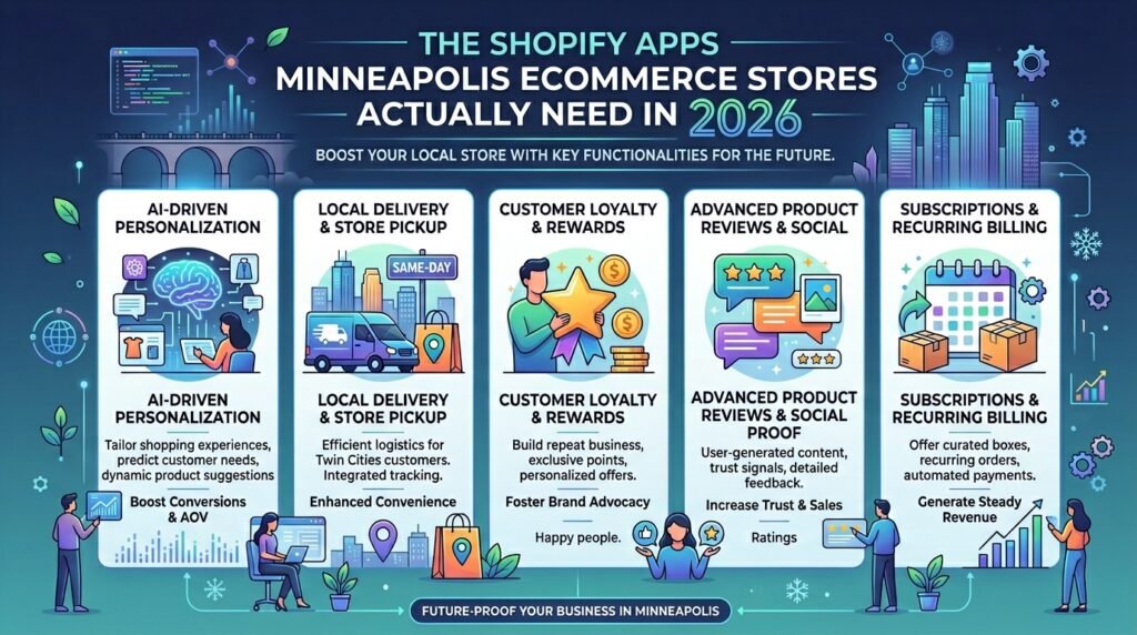 The Shopify Apps Minneapolis Ecommerce Stores Actually Need in 2026