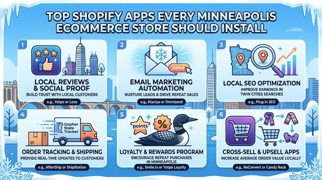 Top Shopify Apps Every Minneapolis Ecommerce Store Should Install